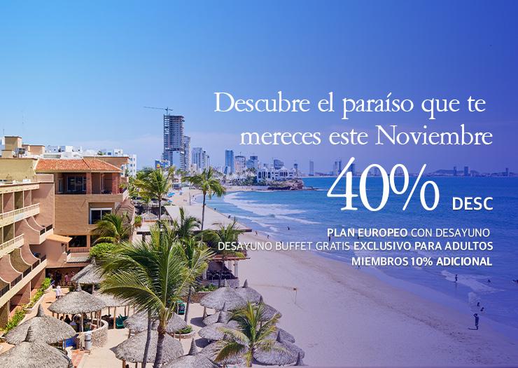 Venta especial para Noviembre Hotel Playa Mazatlán Venta especial para Noviembre Hotel Playa Mazatlán